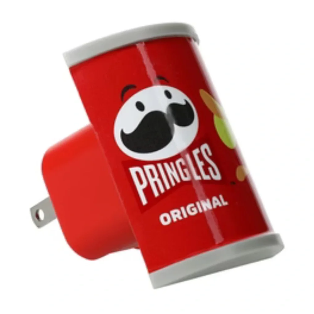Pringles 2 Port Folding USB Wall Charger with USB-A USB-C